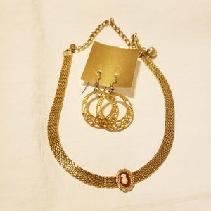 Earrings and Necklace